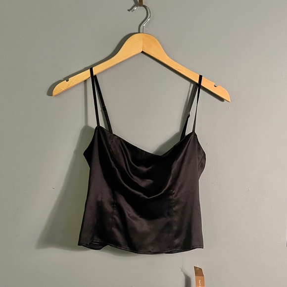 Reformation Overland Silk Top Black - Size 6 NWT - Picture 4 of 8